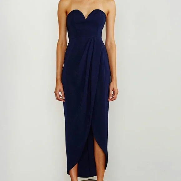 Shona Joy | Dresses | Shona Joy Strapless Navy Cocktail Dress New With Tags  Us Size 8 | Poshmark
